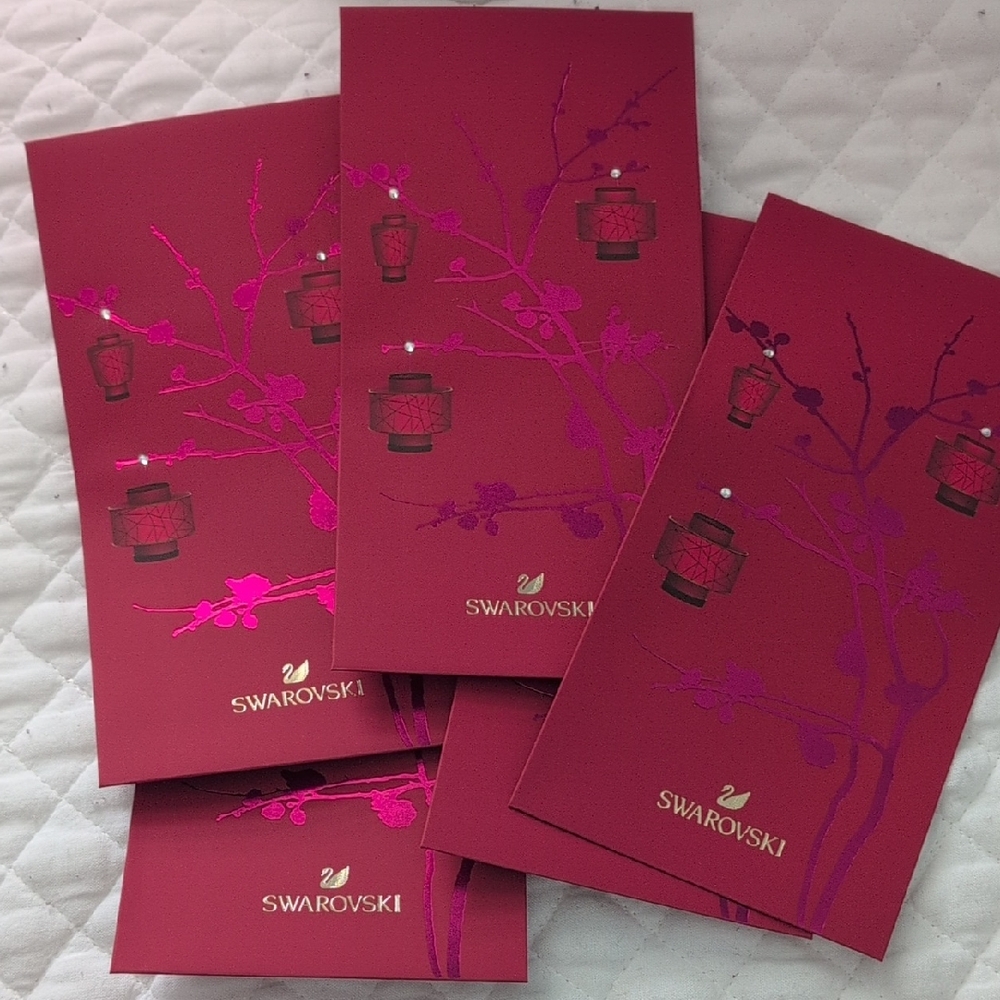 Swarovski Red and Pink‎ Gift Envelopes